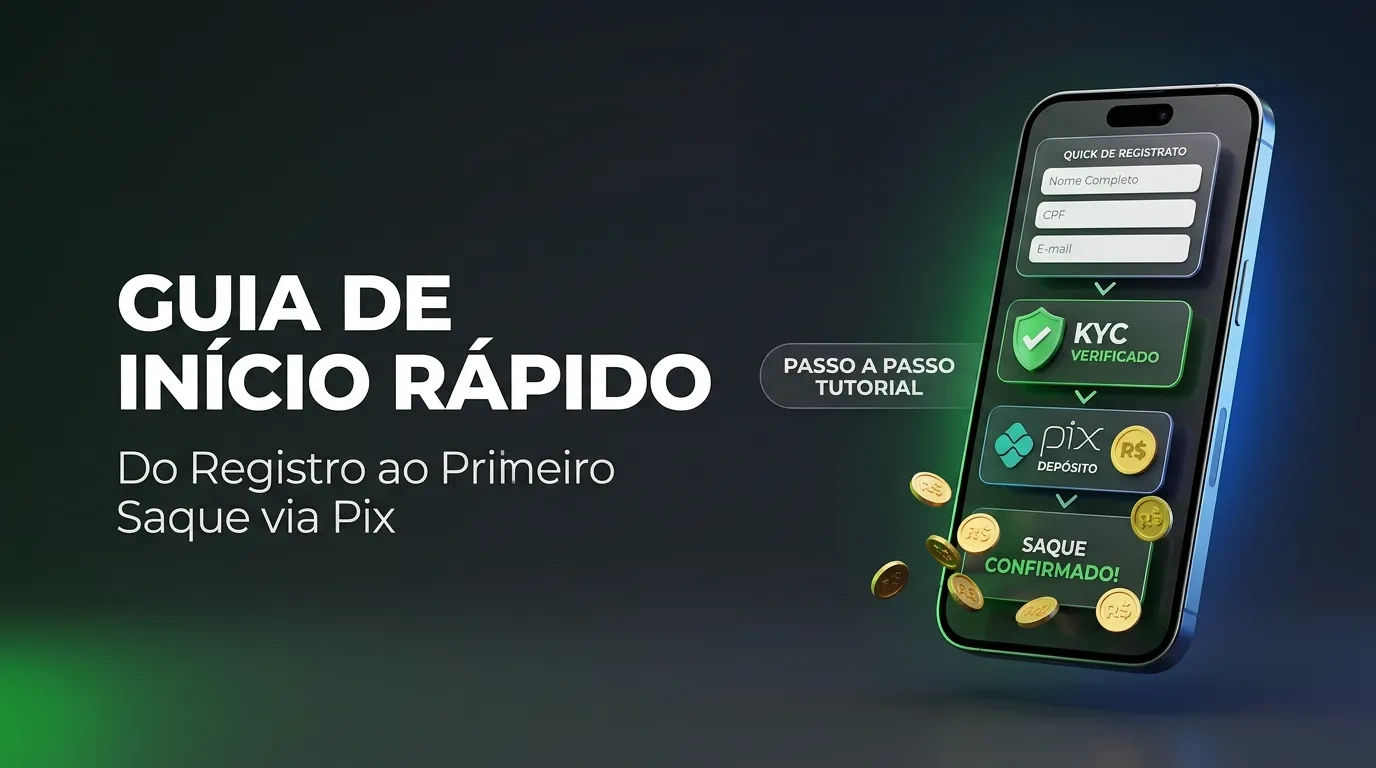 Guia de Início Rápido: Do Registro ao Primeiro Saque